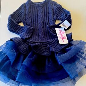 Blue Toddler Peplum Dress. Purchased at a Boutique.Never worn